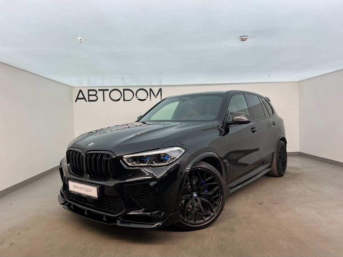 Автомобиль BMW X5 M III поколение (F95) 4.4 AT 4WD (625 л.с.) Competition Чёрный 2020 с пробегом 89 000 км
