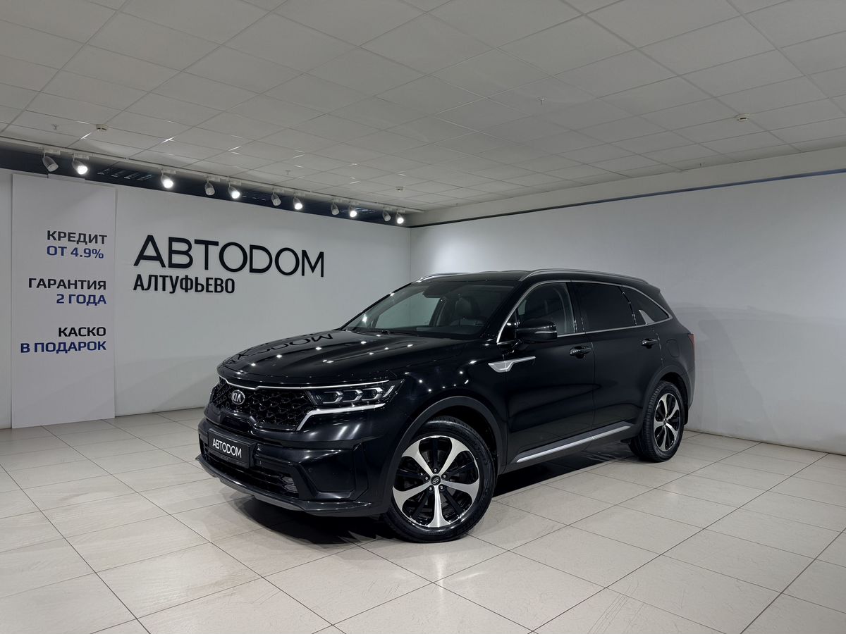 Kia Sorento IV поколение 3.5 AT 4WD (249 л.с.) Premium (2020-2021) Чёрный 2021 с пробегом 81 928 км