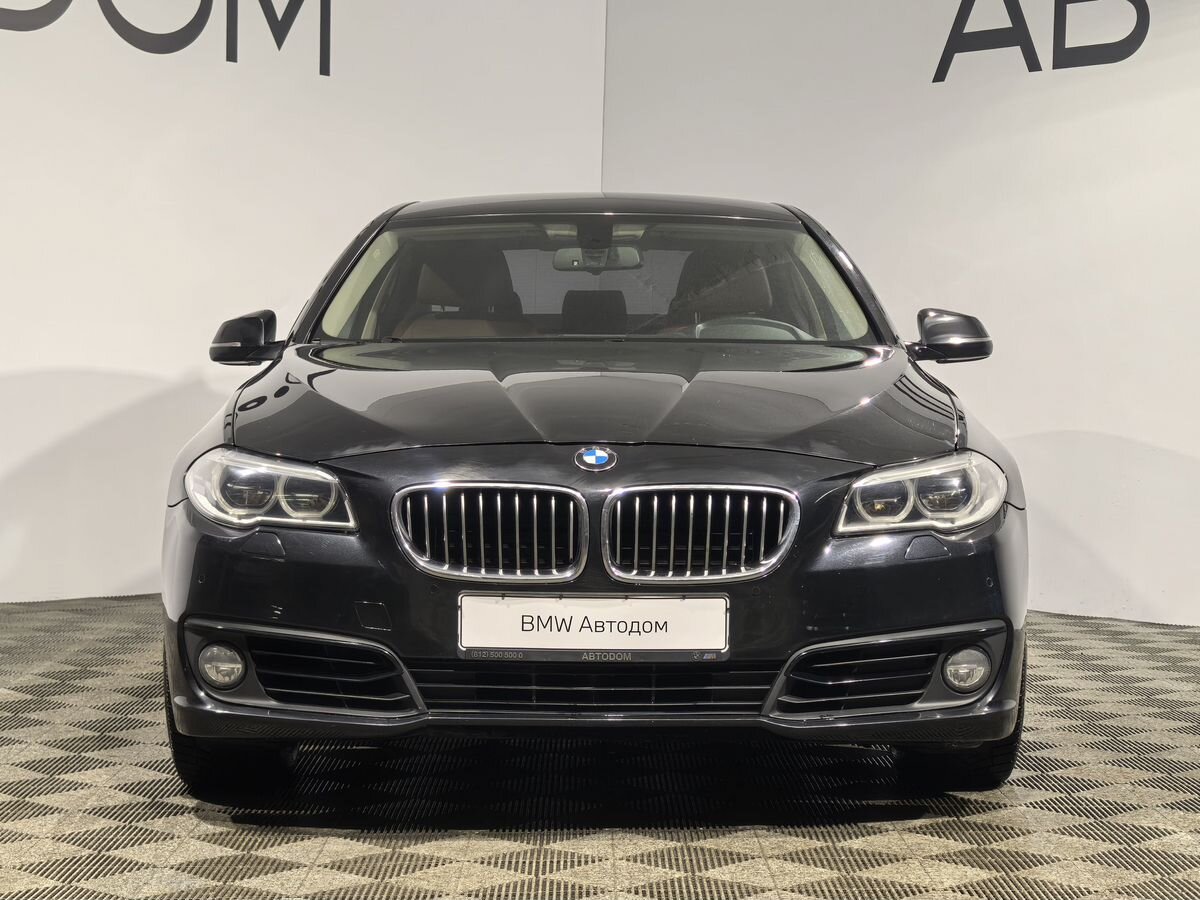 Автомобиль BMW 5 серии VI (F07/F10/F11) [рестайлинг] 530 3.0d AT 4WD (258 л.с.) Luxury Локальная сборка Чёрный 2015 с пробегом 164 136 км