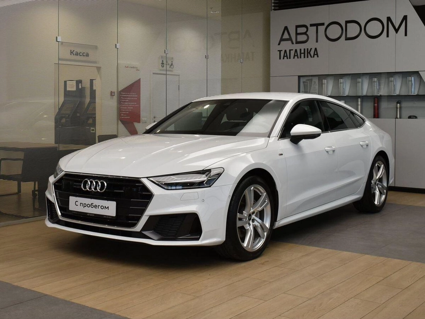 Автомобиль Audi A7 II поколение (4K) 2.0 AMT 4WD (245 л.с.) Sport Белый 2022 с пробегом 7 852 км