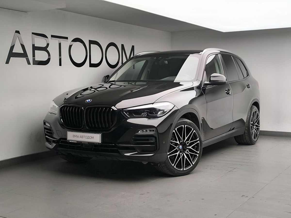 BMW X5 IV поколение (G05) 3.0d AT 4WD (265 л.с.) Base Чёрный 2019 с пробегом 99 650 км
