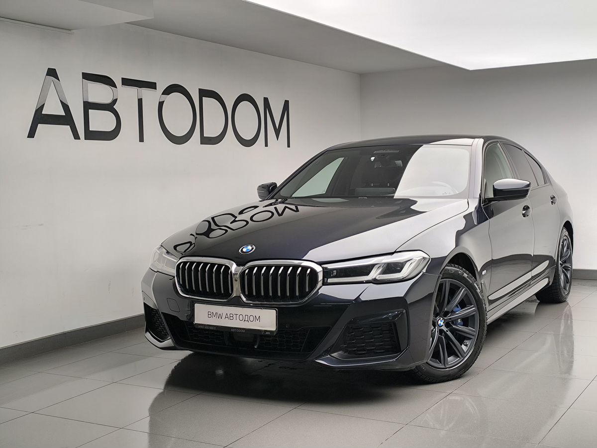 Автомобиль BMW 5 серии VII (G30/G31) [рестайлинг] 530 3.0d AT 4WD (249 л.с.) M Sport Pro Чёрный 2020 с пробегом 72 261 км
