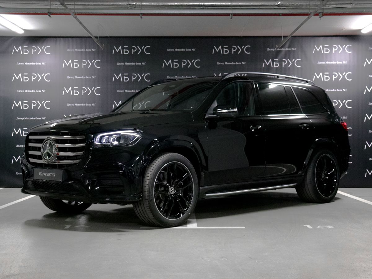 Автомобиль Mercedes-Benz GLS II (X167) [рестайлинг] 450 3.0 AT 4Matic (381 л.с.) Base Чёрный 2025 с пробегом 1 381 км