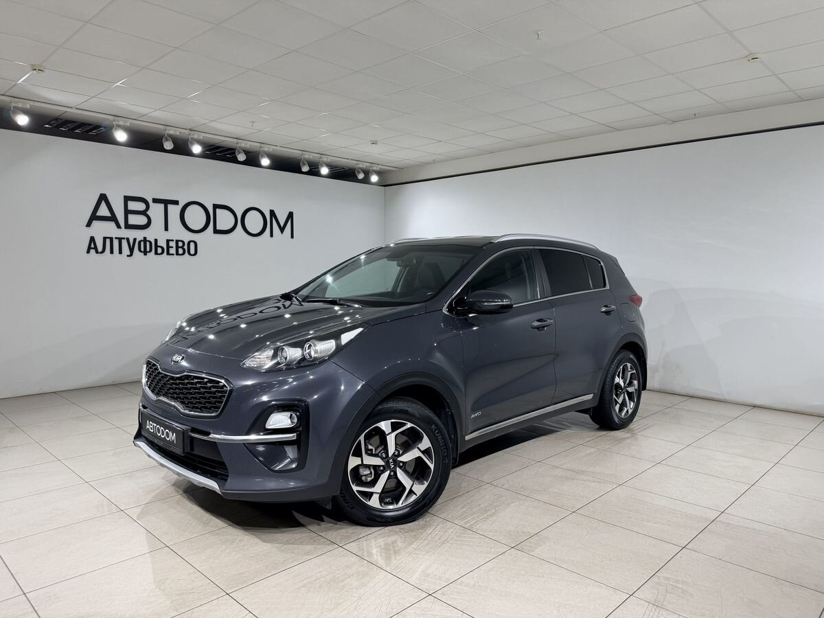 Kia Sportage IV [рестайлинг] 2.4 AT 4WD (184 л.с.) Prestige (2018-2019) Серый 2018 с пробегом 131 544 км