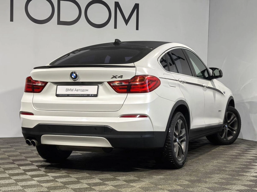 Автомобиль BMW X4 I поколение (F26) 3.0d AT 4WD (249 л.с.) Exclusive Локальная сборка Белый 2017 с пробегом 107 939 км