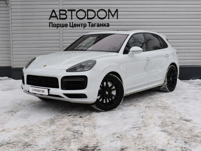 Автомобиль Porsche Cayenne III поколение Turbo 4.0 AT 4WD (550 л.с.) Turbo Белый 2018 с пробегом 88 653 км