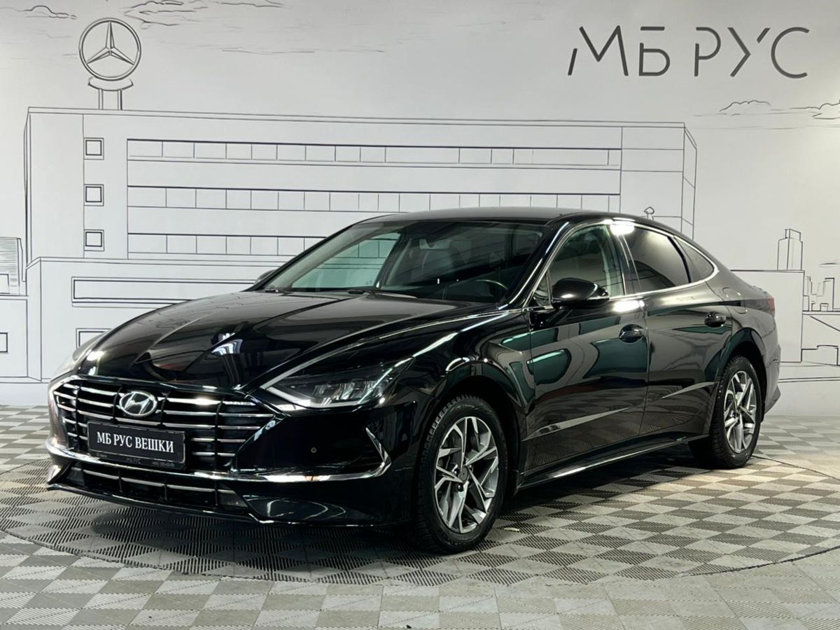 Автомобиль Hyundai Sonata VIII поколение (DN) 2.5 AT (180 л.с.) Style (Winter) Чёрный 2022 с пробегом 89 000 км