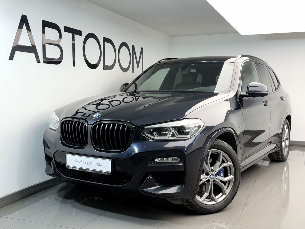 Автомобиль BMW X3 III поколение (G01) 3.0d AT 4WD (249 л.с.) M Sport Чёрный 2019 с пробегом 103 724 км