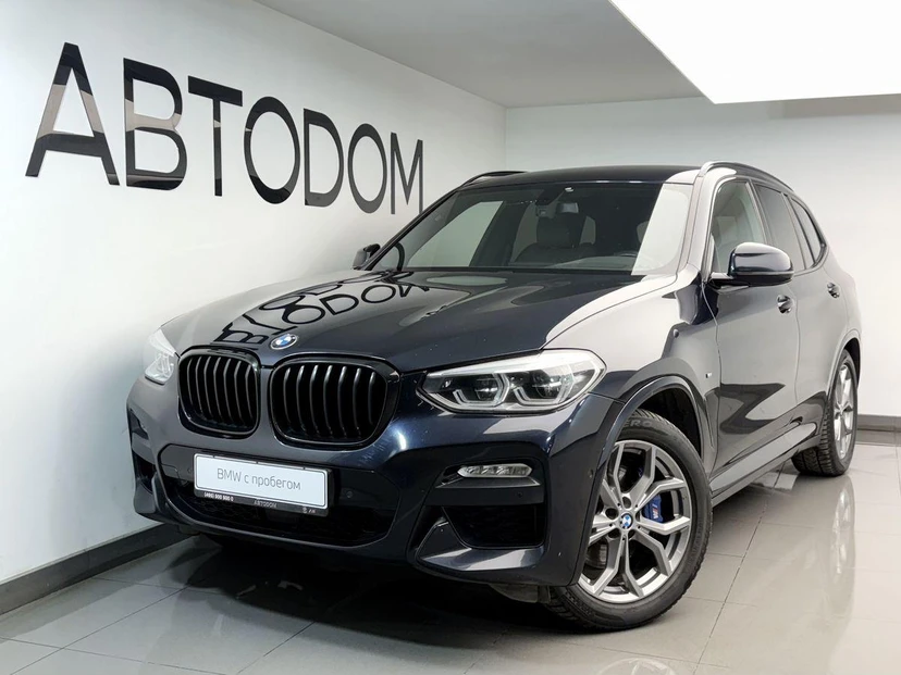 Автомобиль BMW X3 III поколение (G01) 3.0d AT 4WD (249 л.с.) M Sport Чёрный 2019 с пробегом 103 724 км