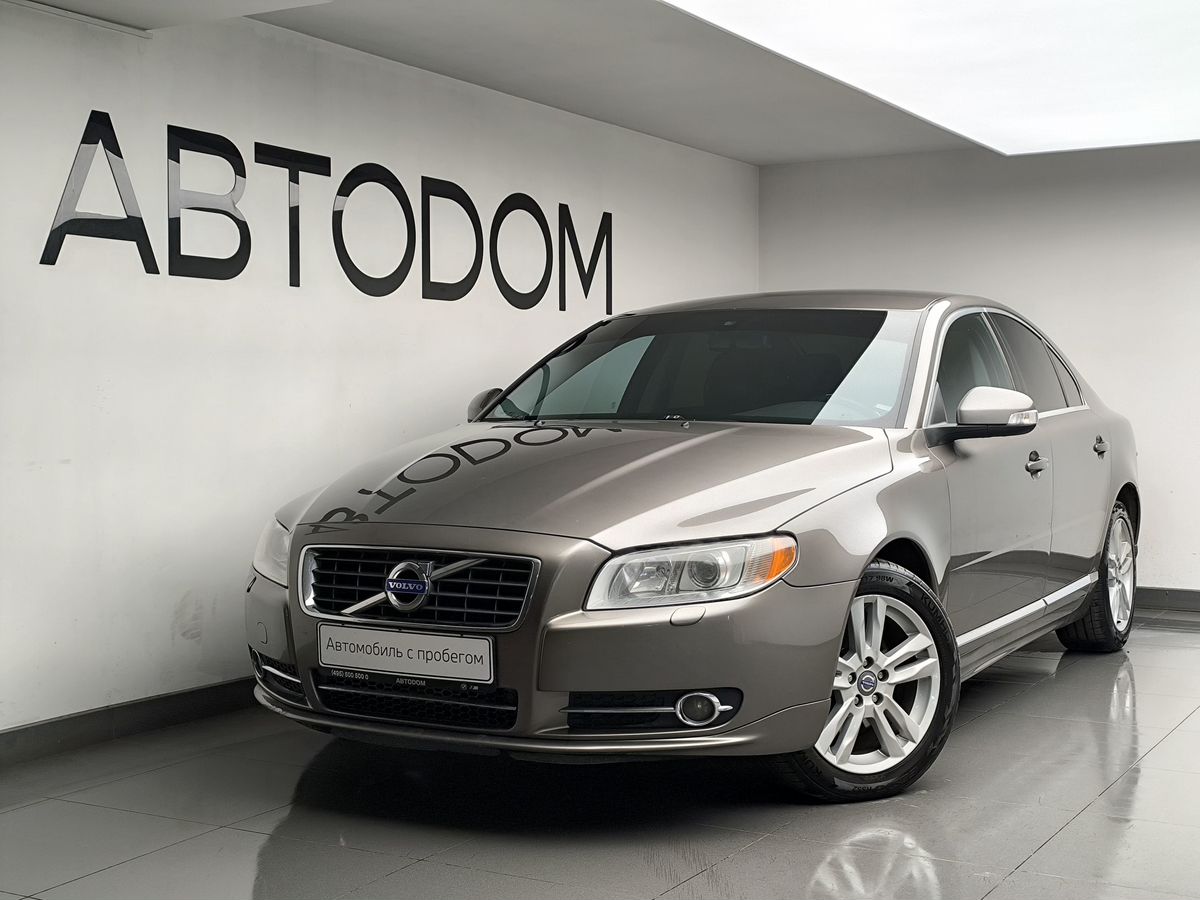 Автомобиль Volvo S80 II [рестайлинг] 2.5 AT (231 л.с.) Kinetic Коричневый 2010 с пробегом 177 515 км