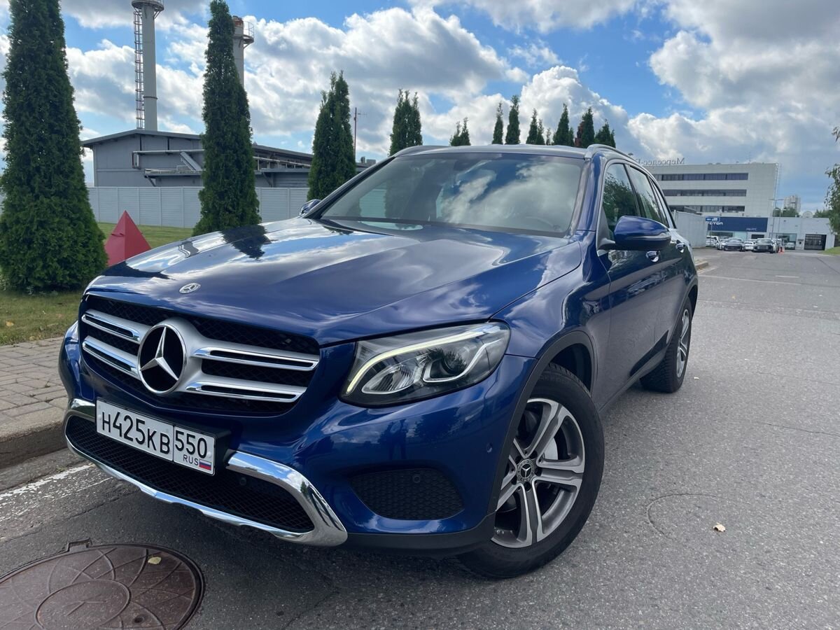 Mercedes-Benz GLC I поколение (X253) 220 2.1d AT 4Matic (170 л.с.) Premium Синий 2018 с пробегом 75 312 км