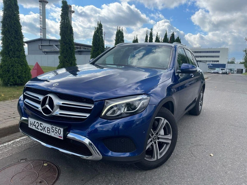 Mercedes-Benz GLC I поколение (X253) 220 2.1d AT 4Matic (170 л.с.) Premium Синий 2018 с пробегом 75 312 км