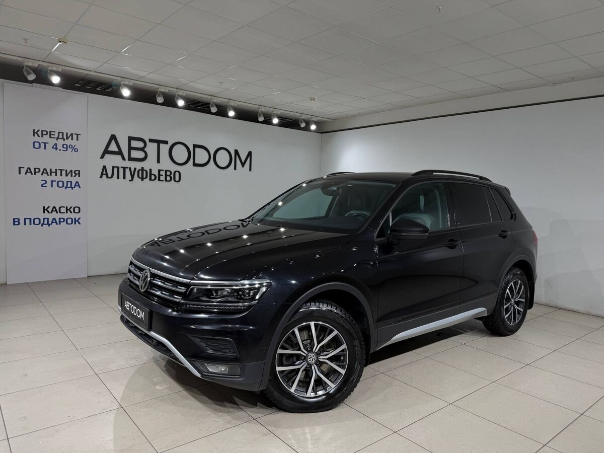 Автомобиль Volkswagen Tiguan II поколение 2.0 AMT 4WD (180 л.с.) Offroad Чёрный 2019 с пробегом 116 832 км