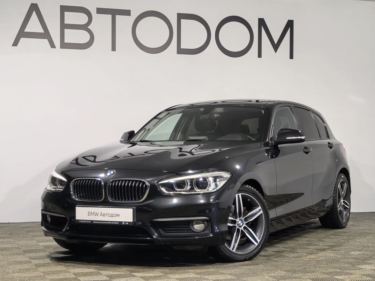 Автомобиль BMW 1 серии II (F20/F21) [2-й рестайлинг] 118 1.5 AT (136 л.с.) Special Edition Чёрный 2017 с пробегом 92 249 км