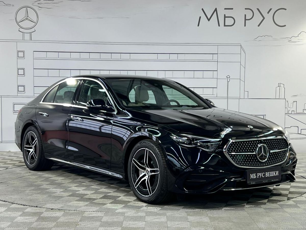 Автомобиль Mercedes-Benz E-Класс VI поколение (W214/S214) 2.0 AT 4Matic (258 л.с.) AMG Line Чёрный 2024 с пробегом 375 км