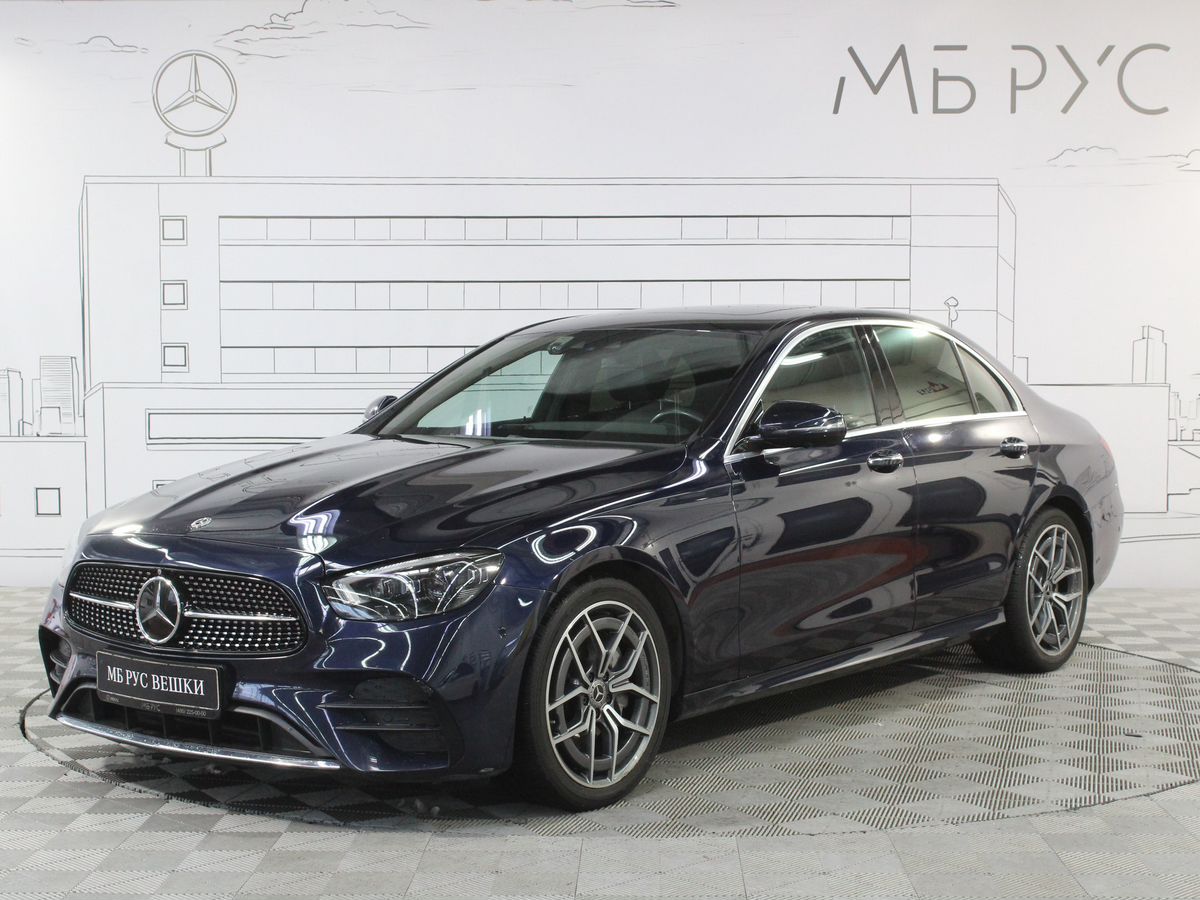 Mercedes-Benz E-Класс V (W213/S213/C238) [рестайлинг] 220 2.0d AT 4Matic (194 л.с.) Premium Синий 2020 с пробегом 62 696 км