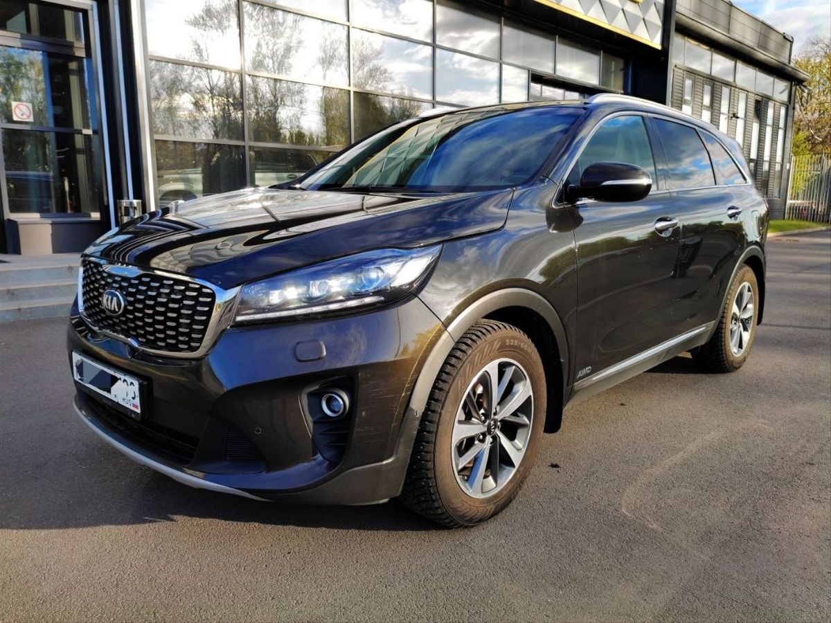 Kia Sorento III [рестайлинг] 2.4 AT 4WD (188 л.с.) Prestige Коричневый 2019 с пробегом 115 994 км