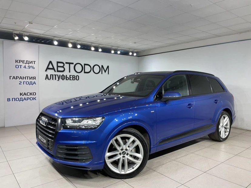 Audi Q7 II поколение (4M) 3.0d AT 4WD (249 л.с.) Sport Синий 2016 с пробегом 206 847 км