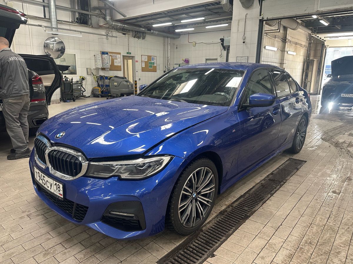 BMW 3 серии VII поколение (G20/G21/G28) 320 2.0d AT 4WD (190 л.с.) M Sport Синий 2020 с пробегом 55 500 км