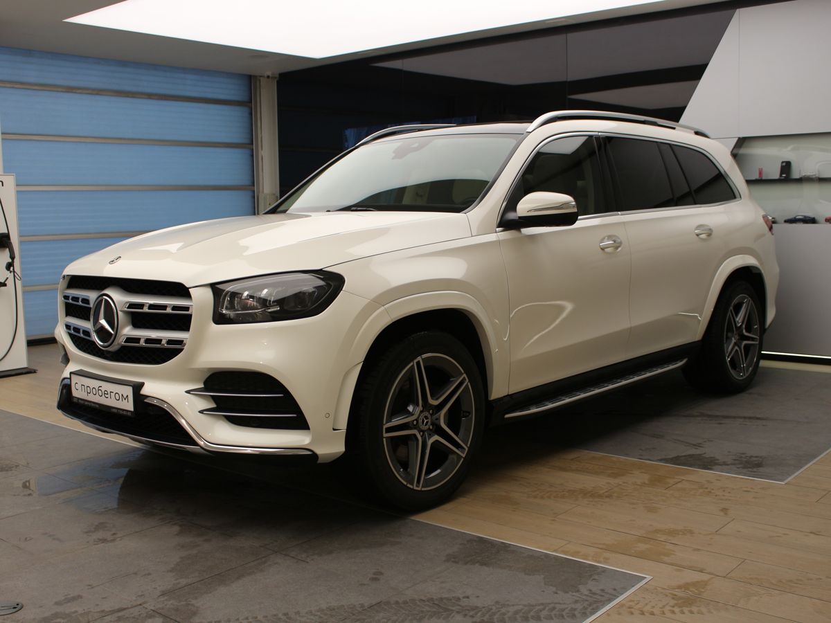 Автомобиль Mercedes-Benz GLS II поколение (X167) 400 2.9d AT 4WD (330 л.с.) Luxury Белый 2021 с пробегом 15250 км