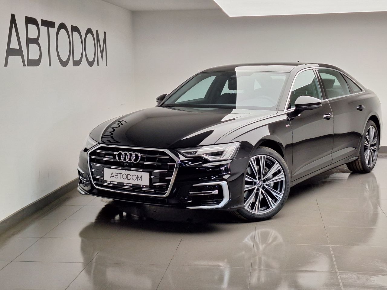 Автомобиль Audi A6 V (C8) [рестайлинг] 2.0 AMT 4WD (245 л.с.) 45 TFSI quattro S tronic Чёрный 2025 