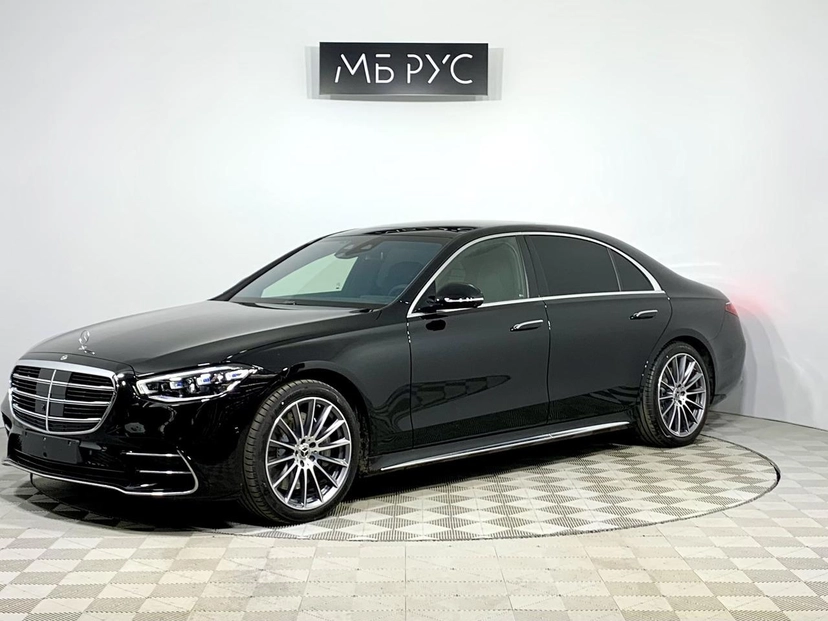 Автомобиль Mercedes-Benz S-Класс VII поколение (W223) 3.0d AT 4Matic (313 л.с.) Base Чёрный 2024