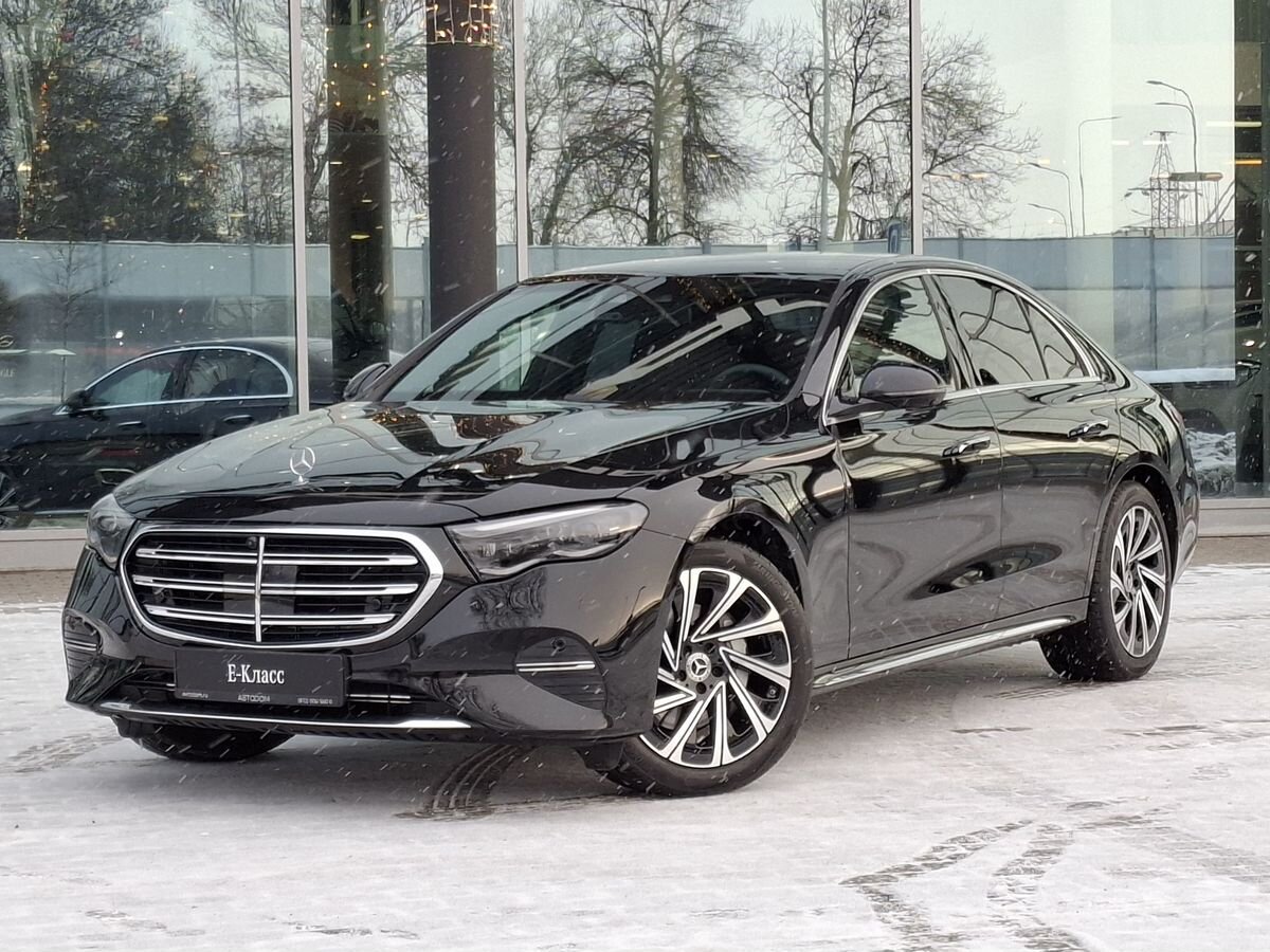 Автомобиль Mercedes-Benz E-Класс VI поколение (W214/S214) 2.0 AT 4Matic (258 л.с.) Exclusive Чёрный 2025 