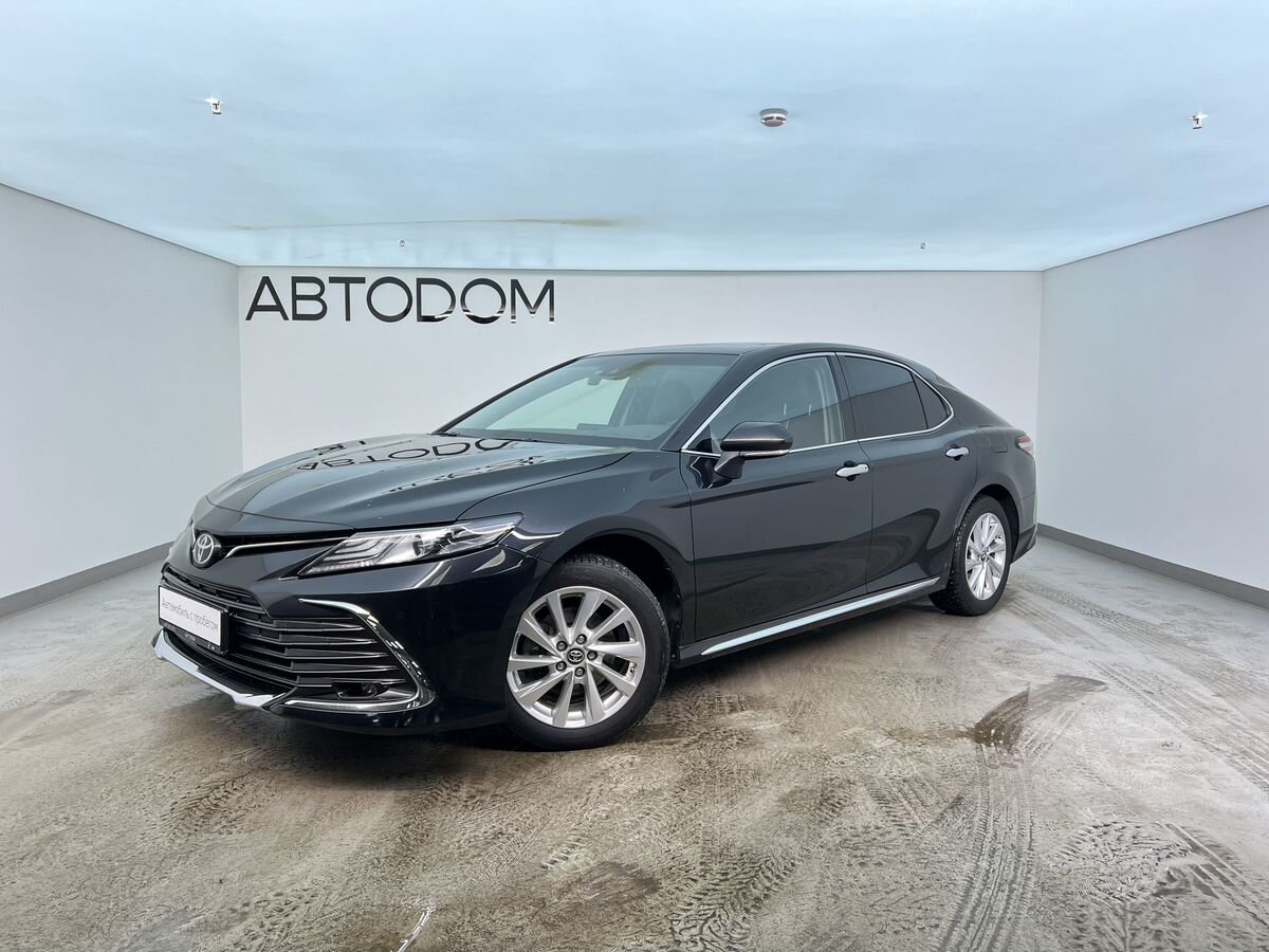 Автомобиль Toyota Camry VIII (XV70) [рестайлинг] 2.0 CVT (178 л.с.) DeLuxe Чёрный 2023 с пробегом 61 663 км