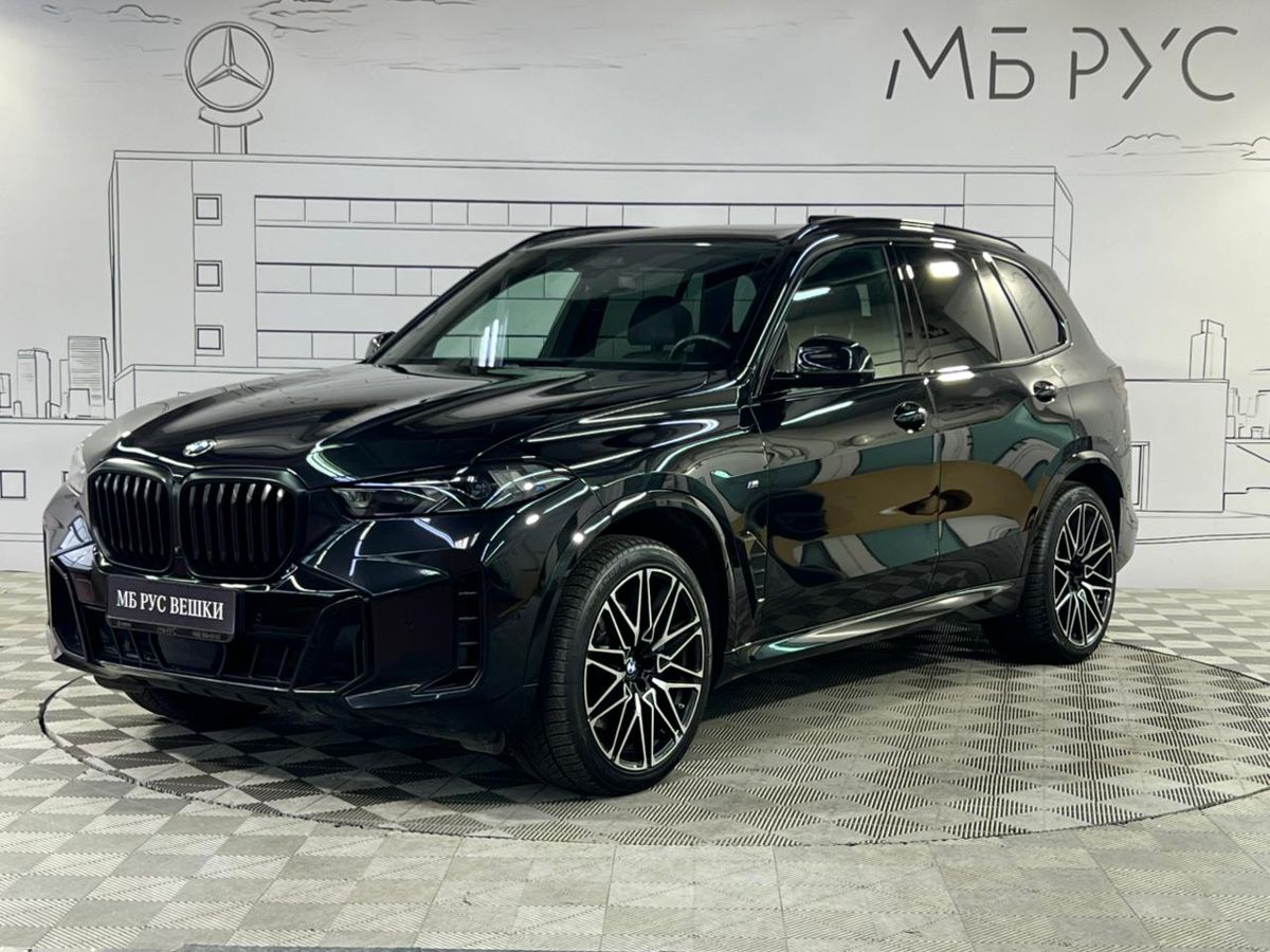 Автомобиль BMW X5 IV (G05) [рестайлинг] 3.0d AT 4WD (286 л.с.) M Sport Чёрный 2023 с пробегом 60 000 км