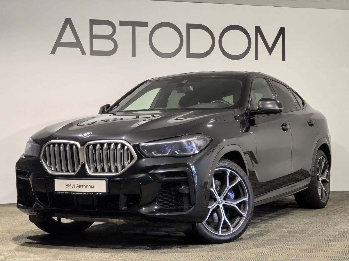 BMW X6 III поколение (G06) 3.0d AT 4WD (249 л.с.) M Sport Plus Чёрный 2021 с пробегом 67 000 км