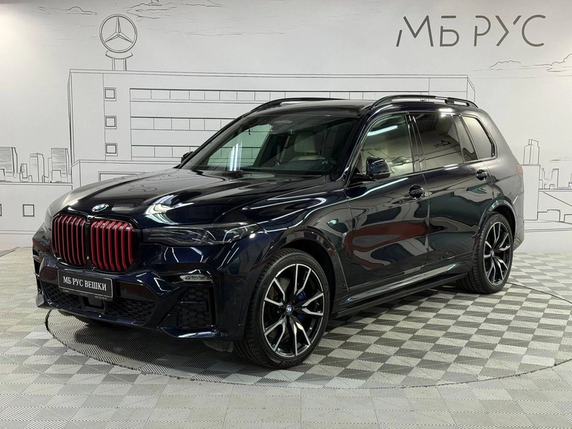 Автомобиль BMW X7 I поколение (G07) 3.0 AT 4WD (340 л.с.) Base Чёрный 2019 с пробегом 83 868 км