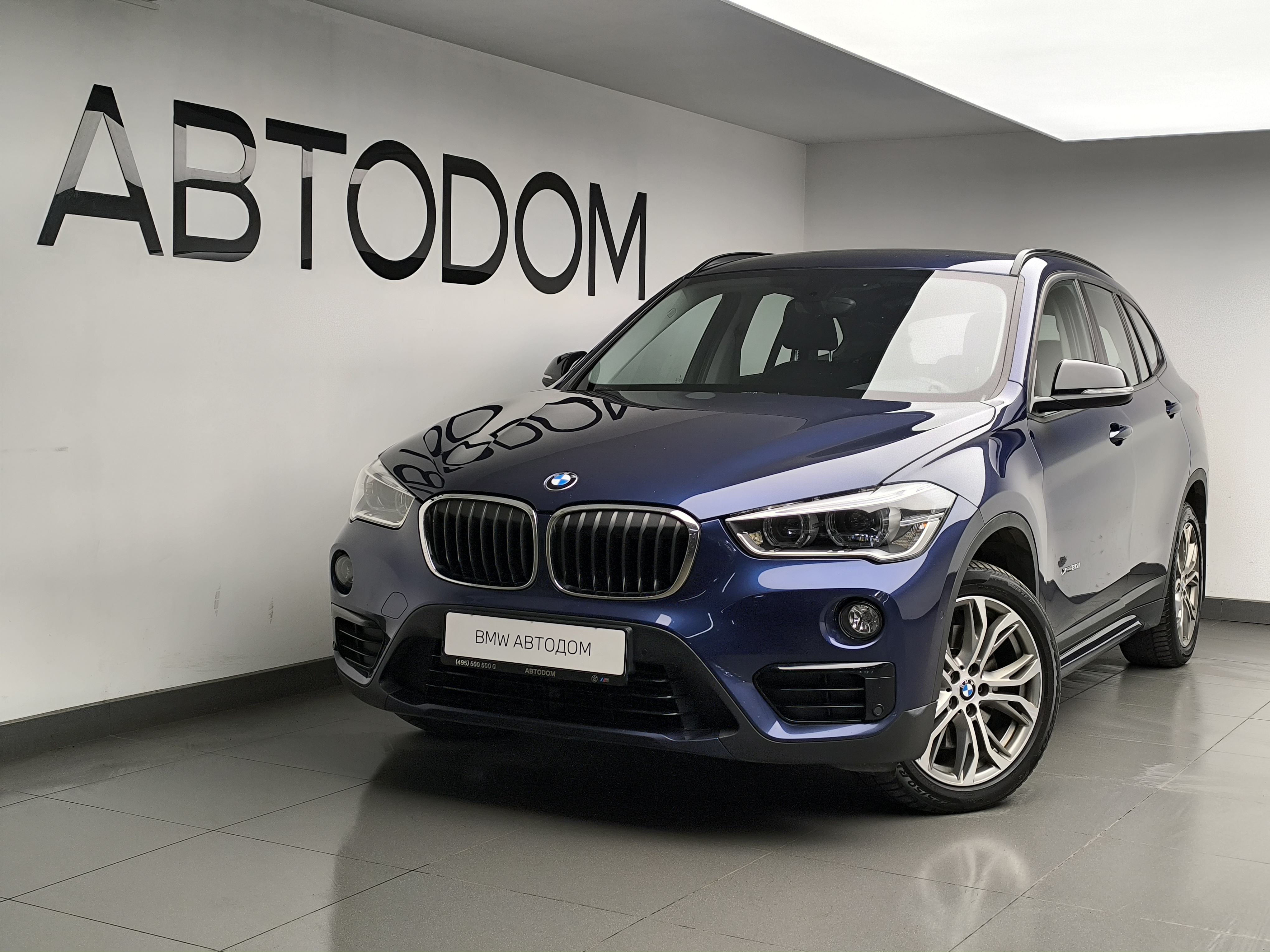 Автомобиль BMW X1 II поколение (F48) 2.0 AT 4WD (192 л.с.) Base Синий 2017 с пробегом 182 187 км