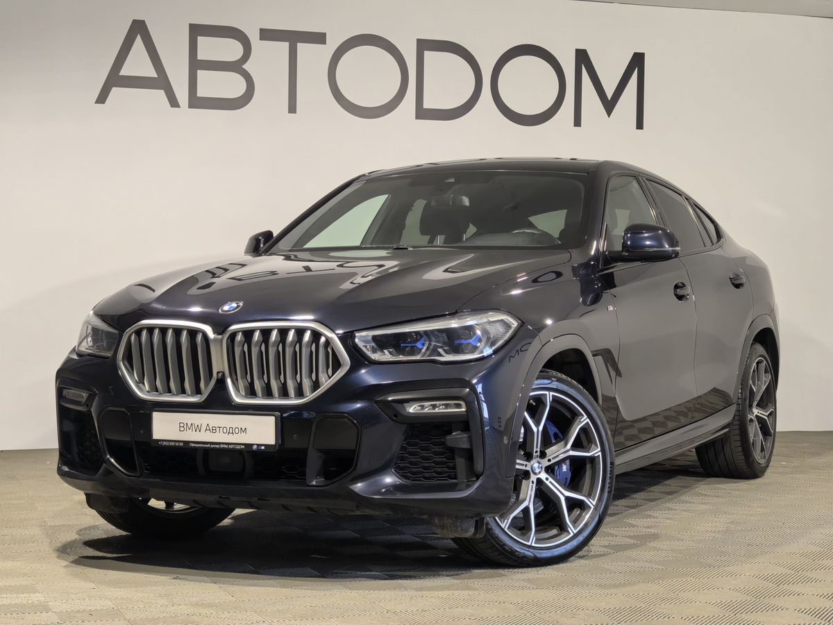 BMW X6 III поколение (G06) 3.0d AT 4WD (249 л.с.) M Sport Pro Чёрный 2021 с пробегом 91 384 км