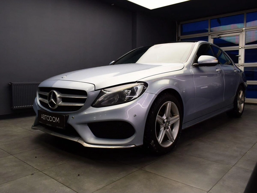Автомобиль Mercedes-Benz C-Класс IV поколение (W205/S205/C205) 180 1.6 AT (156 л.с.) Sport Серебристый 2015 с пробегом 133 525 км