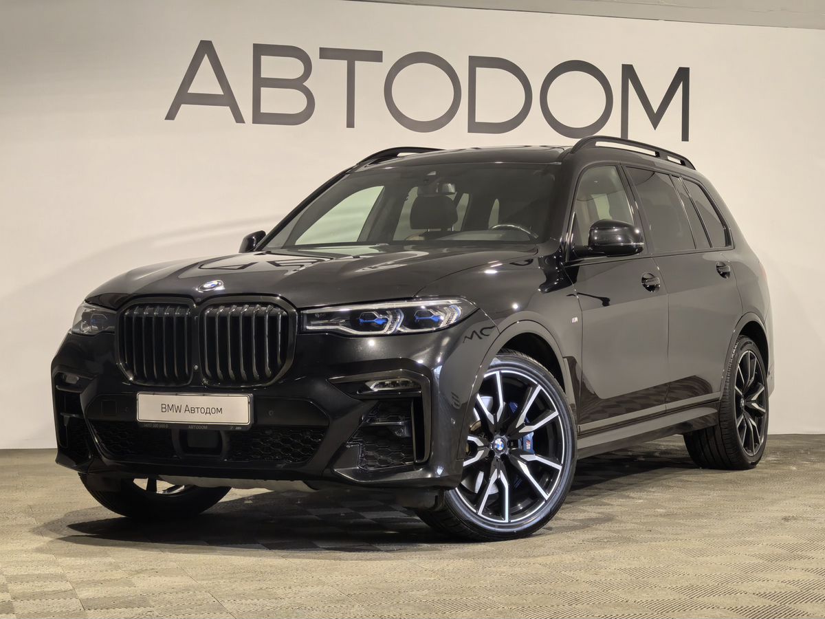BMW X7 I поколение (G07) 3.0d AT 4WD (340 л.с.) M Sport Pro Чёрный 2021 с пробегом 85 923 км