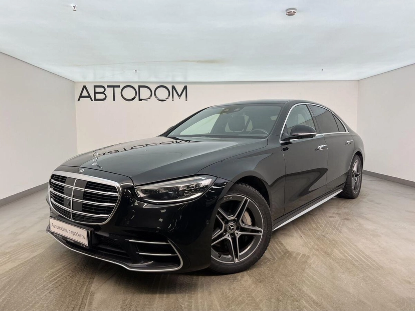 Автомобиль Mercedes-Benz S-Класс VII поколение (W223) 350 2.9d AT 4Matic (249 л.с.) Business Чёрный 2021 с пробегом 104 000 км