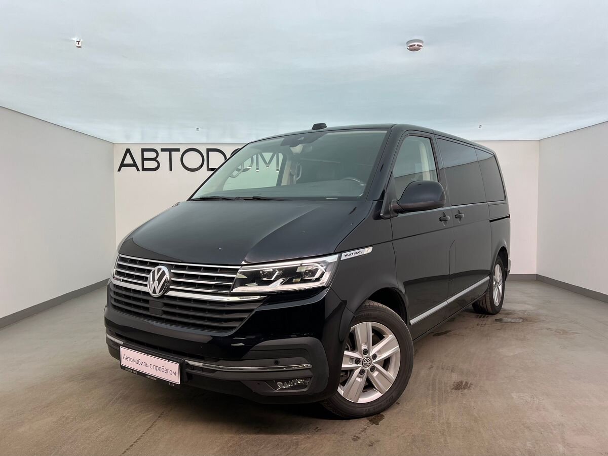Автомобиль Volkswagen Multivan IV (T6) [рестайлинг] 2.0d AMT 4WD (204 л.с.) Highline Чёрный 2021 с пробегом 85 370 км