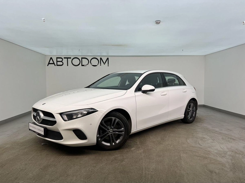 Автомобиль Mercedes-Benz A-Класс IV поколение (W177) 200 1.3 AMT (150 л.с.) Style Белый 2018 с пробегом 102 529 км