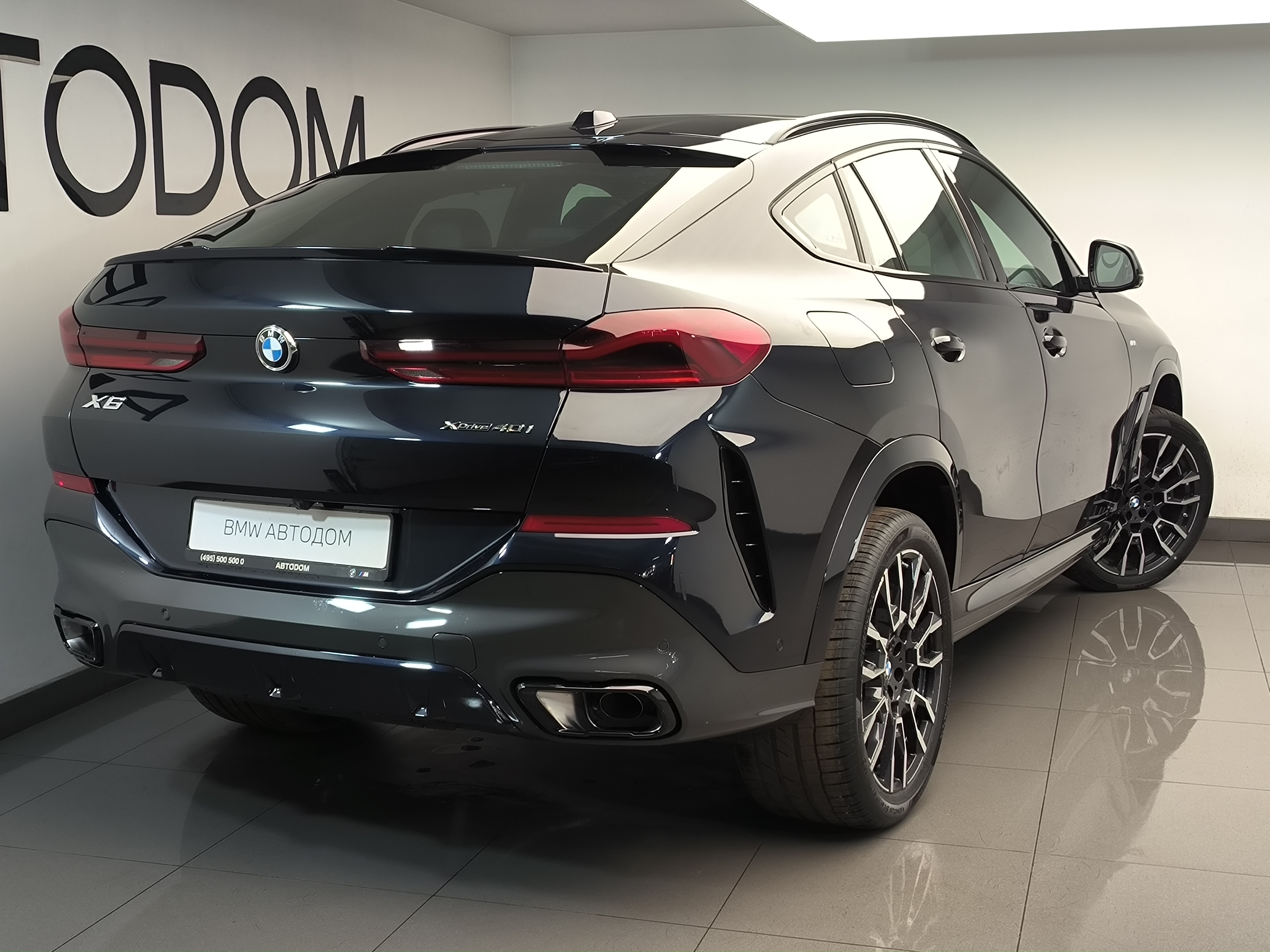 Автомобиль BMW X6 III (G06) [рестайлинг] 3.0 AT 4WD (381 л.с.) xDrive40i Чёрный 2025 