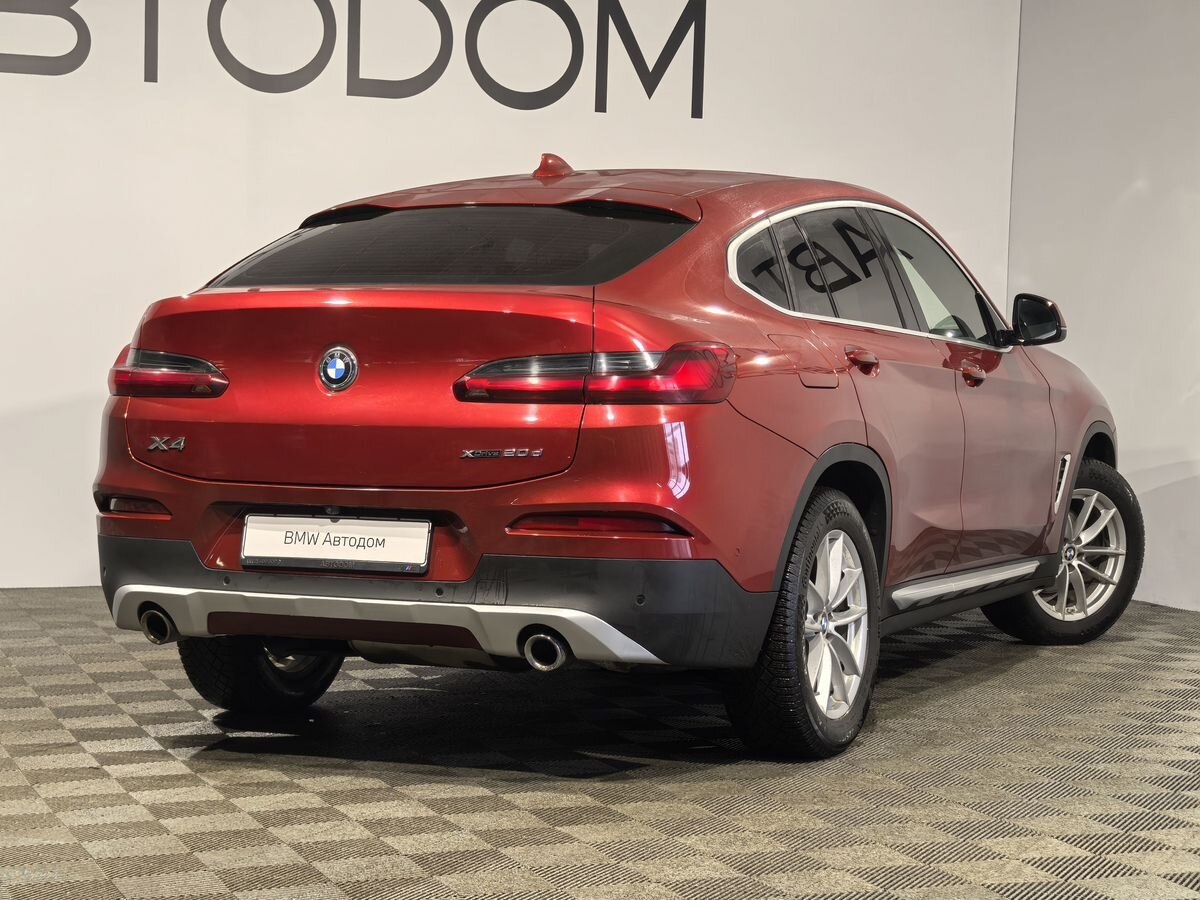 Автомобиль BMW X4 II поколение (G02) 2.0d AT 4WD (190 л.с.) xLine Красный 2019 с пробегом 81 607 км