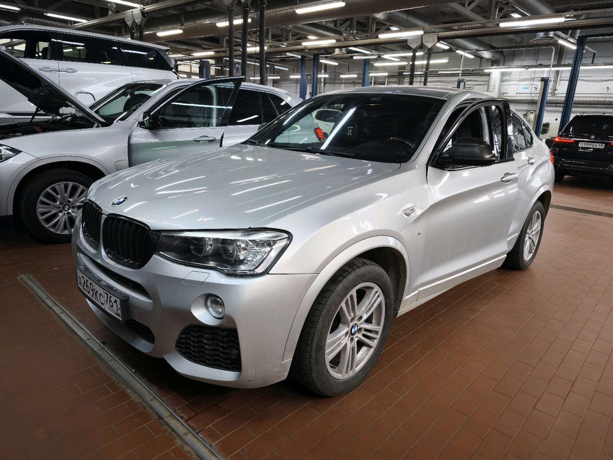 BMW X4 I поколение (F26) 2.0d AT 4WD (190 л.с.) M Sport Локальная сборка Серебристый 2016 с пробегом 143 890 км