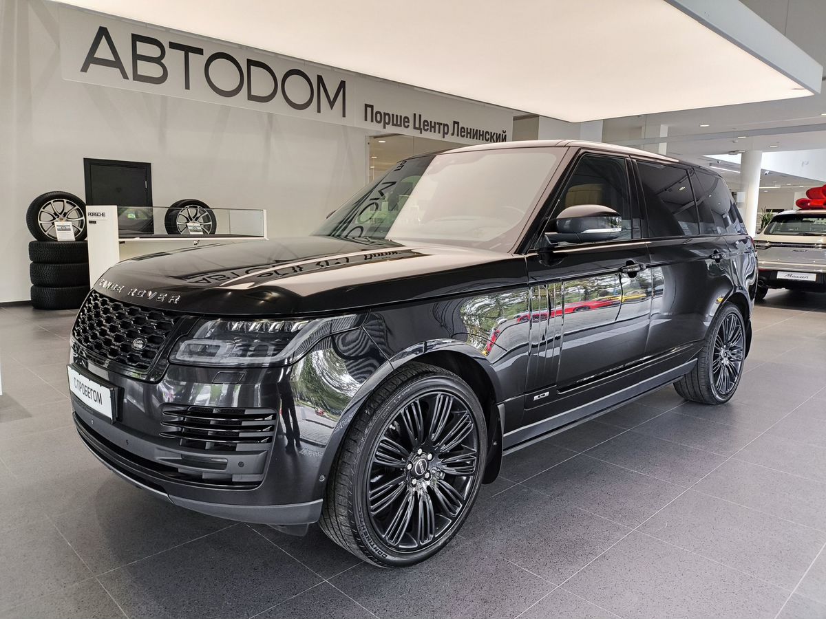 Land Rover Range Rover IV [рестайлинг] 5.0 AT 4WD (525 л.с.) Autobiography Чёрный 2018 с пробегом 109 335 км