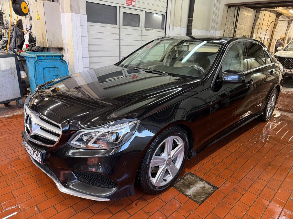 Автомобиль Mercedes-Benz E-Класс IV (W212/S212/C207) [рестайлинг] 200 2.0 AT (184 л.с.) Особая серия Чёрный 2015 с пробегом 106 446 км