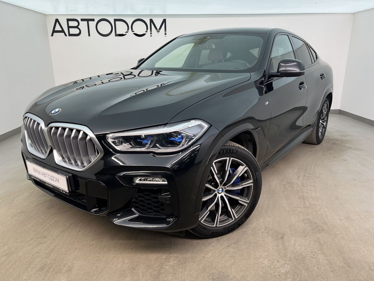Автомобиль BMW X6 III поколение (G06) 3.0d AT 4WD (249 л.с.) M Sport Pro Чёрный 2020 с пробегом 89 151 км