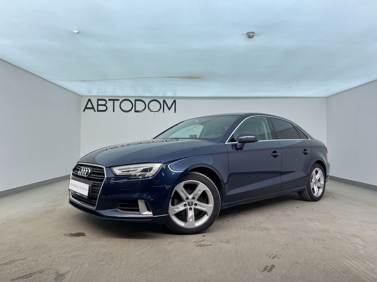 Audi A3 III (8V) [рестайлинг] 1.4 AMT (150 л.с.) Sport Синий 2017 с пробегом 69 568 км