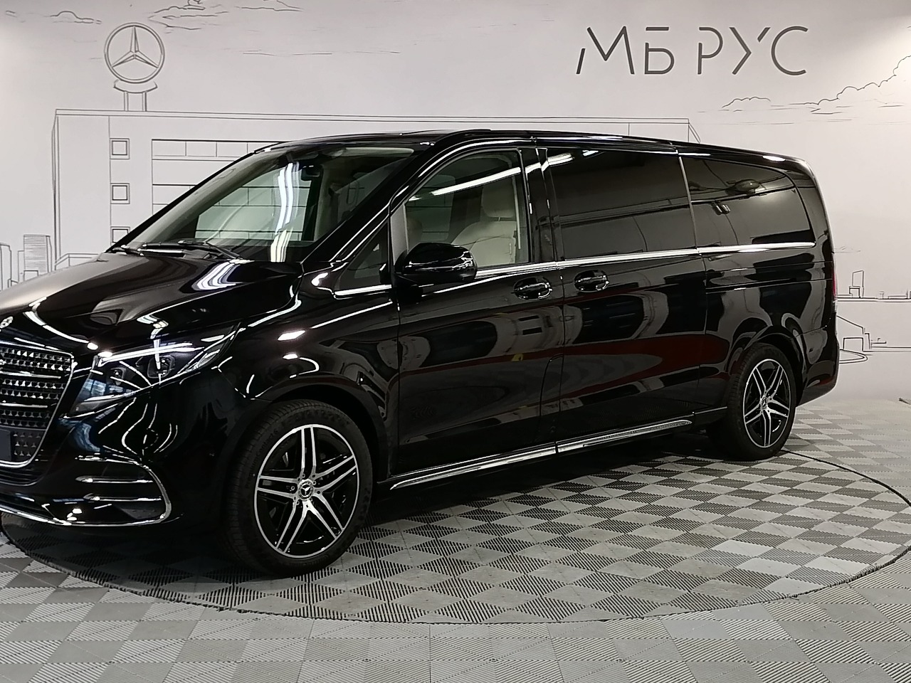 Автомобиль Mercedes-Benz V-Класс II (W447) [рестайлинг] 2.0d AT 4Matic Long (237 л.с.) Base Чёрный 2025 