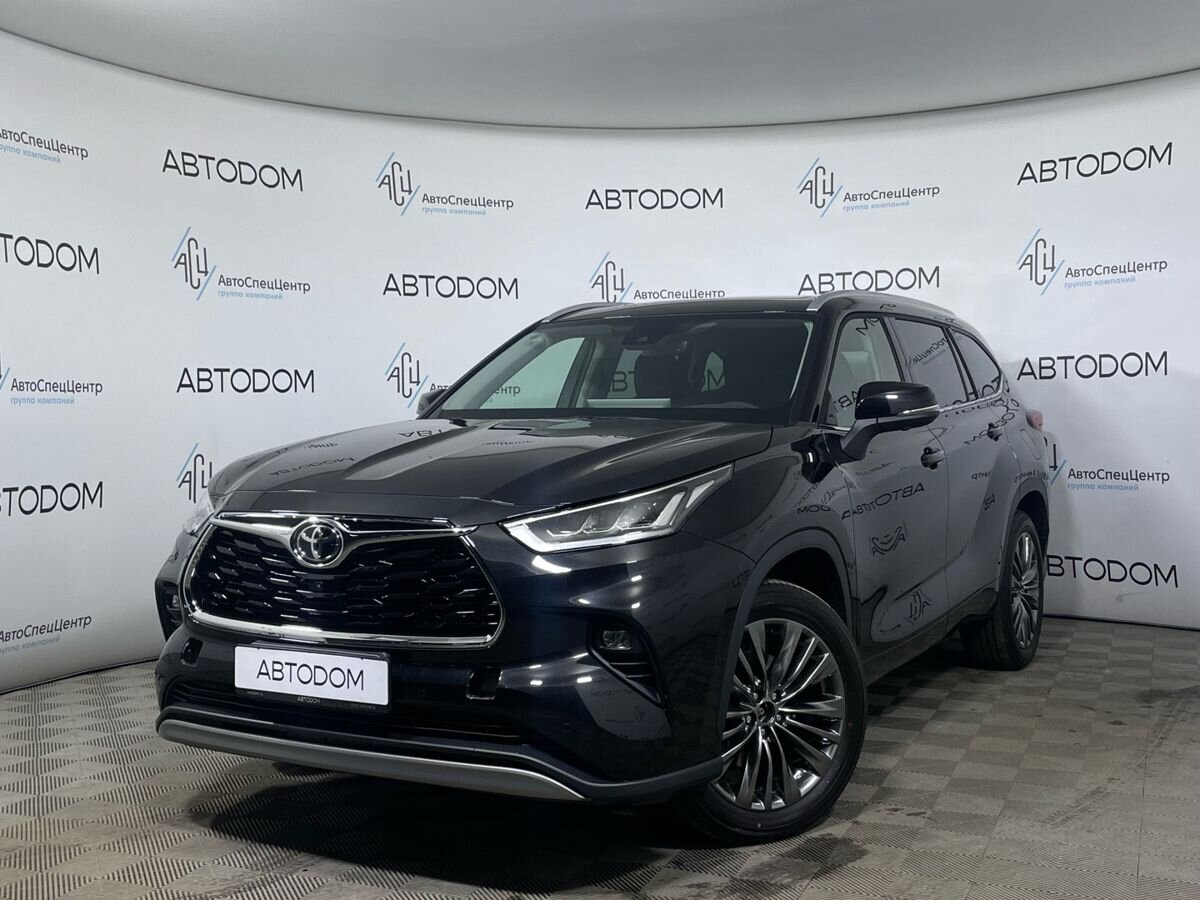 Автомобиль Toyota Highlander IV поколение 2.0 AT 4WD (248 л.с.) Premium Чёрный 2025 с пробегом 15 км