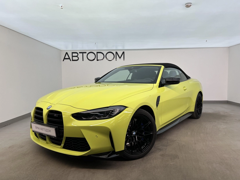 Автомобиль BMW M4 II поколение (G82) 3.0 AT 4WD (510 л.с.) Base Жёлтый 2022 с пробегом 9 506 км