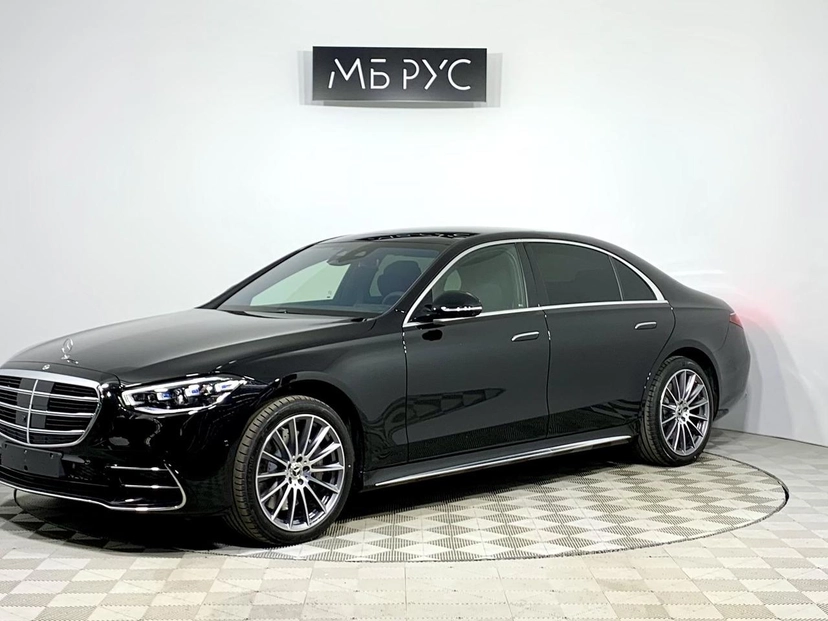 Автомобиль Mercedes-Benz S-Класс VII поколение (W223) 3.0d AT 4Matic (313 л.с.) Base Чёрный 2024