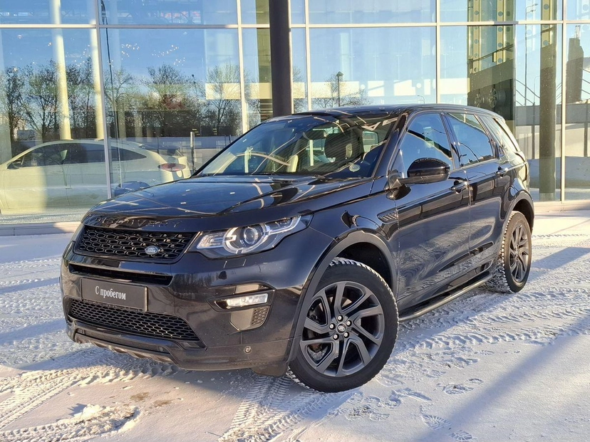 Автомобиль Land Rover Discovery Sport I поколение 2.0d AT 4WD (150 л.с.) Base Чёрный 2017 с пробегом 98 613 км